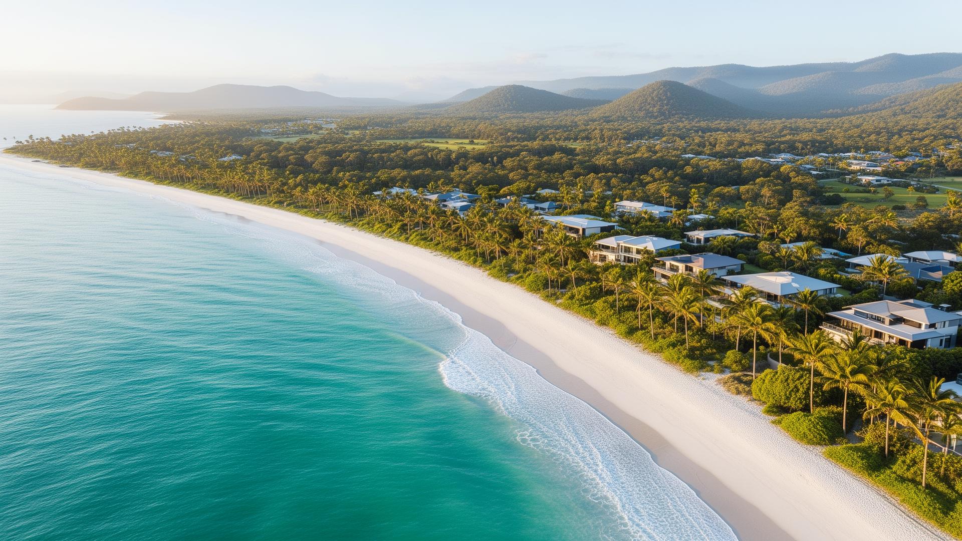 Sunshine Coast aerial view
